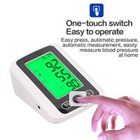Zywtrade Home Digital Upper Arm Blood Pressure Monitor with 3-Color Hypertension Backlit Display and Pulse Meter