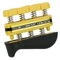CanDo 10-0740 Digi-Flex Hand Exerciser, Finger 1.5 lb/Hand 5.0 lb, Yellow-X-Light