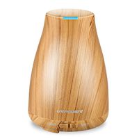 URPOWER 2nd Version Essential Oil Diffuser Aroma Essential Oil Cool Mist Humidifier with Adjustable Mist Mode, Waterless Auto Shut-off and 7 Color LED Lights Changing for Home Office Baby