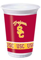 8-Count NCAA 20 oz. Premium Plastic Cups, USC Trojans