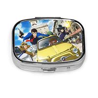 Lupin The Third Personality Classic Square Pill Box Pill Case Medicine Organizers Or Purse