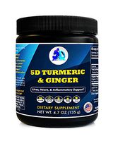 5D Fermented Turmeric & Ginger, Probiotics Fermented Nutrients, Liver, Heart & Inflammatory Support, Organic, Non-GMO, Pure Vegan, Gluten Free, Soy Free, Sugar Free, No Additives