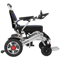 TRYX-PRO 500W Folding Electric Wheelchair, Upgraded Tires, Powered Motorized Compact Mobility Aid Wheelchair (Silver), Remote Control ~ USA Seller ~