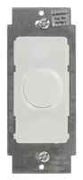 Leviton RPI06-1LZ Illumatech Decora Electro Mechanical Preset Rotary Dimmer, 120 Vac, 600 W, 1 P, 3 Way, White