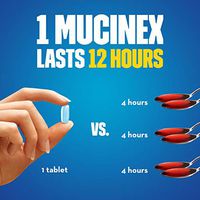 Chest Congestion, Mucinex 12 Hour Extended Release Tablets, 500ct, 600 mg Guaifenesin Relieves Chest Congestion Caused by Excess Mucus, #1 Doctor Recommended OTC expectorant