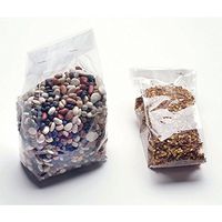 Plastic Bag for Treats with Side Gusset Clear 1.2 mil BOPP Film - 2 1/2"L x 2 1/2"D x 9"H 100 Per Case