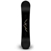 Mountains Outline Snowboard Sticker All Weather 6" Vinyl Decal - [Metallic Gold]