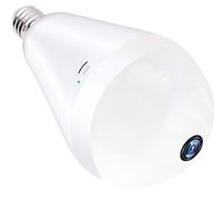 Light Bulb Camera Wireless Include 32GB Card 1080P HD 360 Fisheye Security Cam Home LED Light Nanny Cameras Motion Detection & Night Vision for Android/iPhone/Windows