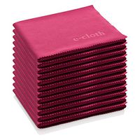 E-Cloth Glass & Polishing Microfiber Cleaning Cloth, Raspberry Pink, 12 Count