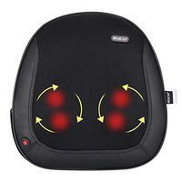 CINCOM Portable Shiatsu Back Massager with Soothing Heat, Deep Tissue Kneading Massager for Lower Back, Leg, Waist, Body Muscle Pain Relief, Home, Office, and Car Use