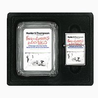 Hunter S Thompson Fear And Loathing Glass Ashtray Oil Lighter Gift Set D-076