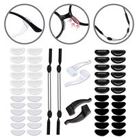 Eyeglass Nose Pads, 24 Pairs Soft Eyeglasses Pads & Soft Silicon Adhesive Nose Pads, Anti-Slip Nose Pads for Glasses, Eyeglasses, Sunglasses