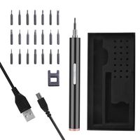 Mksutary Electric Screwdriver, Portable Precision Screwdriver USB Rechargeable Multi-Function Repair Tool kits Cordless Power Screwdriver with 21 Precision Bits and Magnetizer