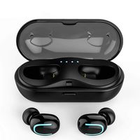 Wireless Earbuds: Best Mini Bluetooth True Stereo In Ear Earphones Twins Truly Smallest Sport Headphones Headset Earpods Mic Sweatproof Gym Charging Case By Long Run Technologies for all SmartPhones