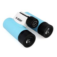 SVBONY SV44 Kids Binocular Boys Girls 8x22 Shock Proof Toy Binocular Telescope Children Gifts for Birds Watching Educational Learning Birthday Presents with Strap and Carry Case(Blue)