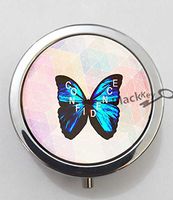 BlackKey Confidence Beautiful Inspirational Word 3-Compartment Decorative Pocket Gift Box Case Organizer for Pill, Color 1 -1695