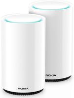 Nokia WiFi Beacon 3 Mesh Router System - Intelligent, Seamless Whole Home WiFi Coverage Extender - Connect Your Whole House WiFi Network, Ultra Fast Self-Healing Mesh Router System - Duo (2-Pack)