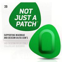 NOT JUST A PATCH – G5 G4 Dex-com CGM Adhesive Patch – Libre Sensor Patches – Miao-Miao Freestyle Adhesive Patches – Hypoallergenic Waterproof Adhesive – 20 Pack CGM Patches for Diabetic – Green