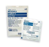 Curity Gauze Pads 4 X 4 12 Ply Bx/100 Sterile