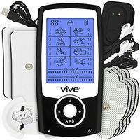 Vive Stim Machine TENS Unit - Electrotherapy Muscle Stimulator with Electrode Pads