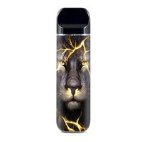 IT'S A SKIN Decal Vinyl Wrap for Smok Novo Pod System Vape Sticker Sleeve/Lion Gold Lightening Fierce