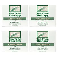 Tea Tree Therapy Vaginal Suppositories with Oil (4-Pack of 6)
