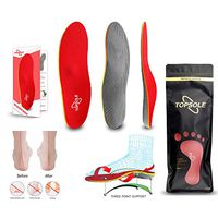 Topsole Flat Feet Metatarsal Orthotic Insoles Arch Support Full Length Inserts Metatarsal Pinnacle Plus for Metatarsalgia, Plantar Fasciitis, Heel Pain, Big Toe, Pain Forefoot Pain