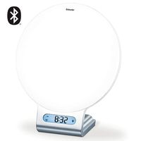 Beurer 4-in-1 Bluetooth Wake-Up Light, Daylight Sunrise Simulation & Sunset Fading, Alarm Clock, Reading Lamp, Mood Light, Speaker, Radio, WL75