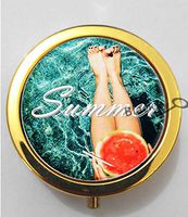 BlackKey Summer Season 3-Compartment Decorative Pocket Gift Box Case Organizer for Pill, Color 2 -821