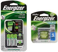 Energizer Recharge Value Charger with 4 AA and 4 AAA Rechargeable Batteries