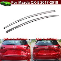 Kaitian 1pcs ABS Chrome Car Back Rear Trunk Lid Molding Cover Trim Molding Strip Decorative Emblems For Mazda CX5 CX-5 2017 2018 2019