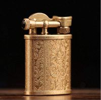 Youfeel Vintage Cigarette Kerosene Lighter Table Handmade Retro Metal Brass Lighter