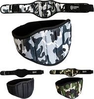 Sedroc Sports Weight Lifting Belt Back Support Gym Body Building Training (Gray Camo, Large)