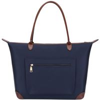 Laptop Bag for Women,15.6 Inch Lightweight Nylon Laptop Tote Bag,Water Resistant Large Work Tote Bag with Durable Handle,Blue