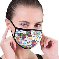 Mouth Masks for Dust Protection Anti Face Mask Washable Earloop Mask Blue Butterfly