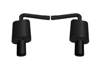 Gibson Performance Exhaust 619693B Black Elite Axle Back Dual Exhaust System, Stainless