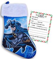 Dc Comics Batman 18' Satin Christmas Stocking with Cuff - Plus Kids Letter to Santa!
