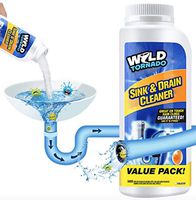 Powerful Sink and Drain Cleaner, Portable Powder Cleaning Tool Super Clog Remover Chemical Powder Agent for Kitchen Toilet Pipe Dredging