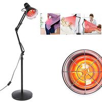 Infrared Heating Therapy Lamp 150W IR Floor Stand for Thermotherapy Muscle Pain Relief Accupuncture Beauty Treatment with Flexible Stand & Arm