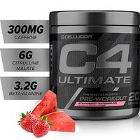 C4 Ultimate Pre Workout Powder Strawberry Watermelon | Sugar Free Preworkout Energy Supplement for Men & Women | 300mg Caffeine + Beta Alanine + Creatine | 20 Servings