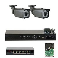 GW Security VDW4CH2C1361IP 4 Channel 1080P Network NVR HD IP Security Camera System with 2 x 960P Outdoor 2.8-12 mm Varifocal Zoom Cameras and 500 GB HDD