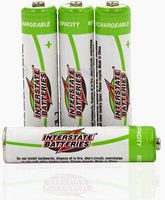 Interstate Batteries AAA All-Purpose Rechargeable NIMH Battery 4 Pack - 1.2V 1000MAH (NIC6214)