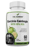 Taiy Nutrition Garcinia Cambogia 95 HCA 1400 mg, Extra Strength Weight Loss Supplement, Natural Appetite Suppressant & Serotonin Enhancer, With Calcium Carbonate, Chromium & Potassium, 60 Caps