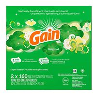 Product of Gain Original Scent Dryer Sheets, 2 pk./160 ct.