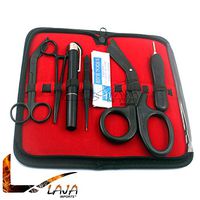 LAJA IMPORTS 17 Piece First Responder Tactical KIT Shears EMT/Scissors Combo Pack with Holster, Tactical All Black - Ideal for EMT, First Responder, Firefighter, Military, Police and Medic