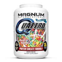 Magnum Nutraceuticals Quattro Fruity Hoops Protein Powder for Men & Women (4 lbs.)