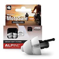 Alpine MotoSafe Tour Reusable Ear Plugs – Motorcycle Ear Plugs – Noise Reduction & Ear Protection - Motorcycle Earplugs for Touring & Motorways - Hypoallergenic Reusable Earplugs