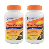 Guardian Fiber Capsules 720 Count, Natural Psyllium Husk Supplement (520mg per Capsule), Fiber Pills