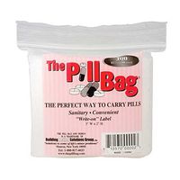 The Pill Bag, 100 Count Ziplock Bag Size 3" X 2" 3 Mil (5)