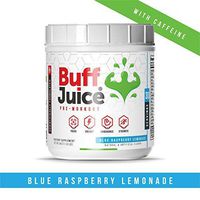 Pre Workout Powder (30 Servings) – Pre Workout Supplement for Men & Women - High-Performance Formula with Beta Alanine, Creatine, L-Citrulline, B-Vitamin Complex (Caffeinated Blue Raspberry Lemonade)